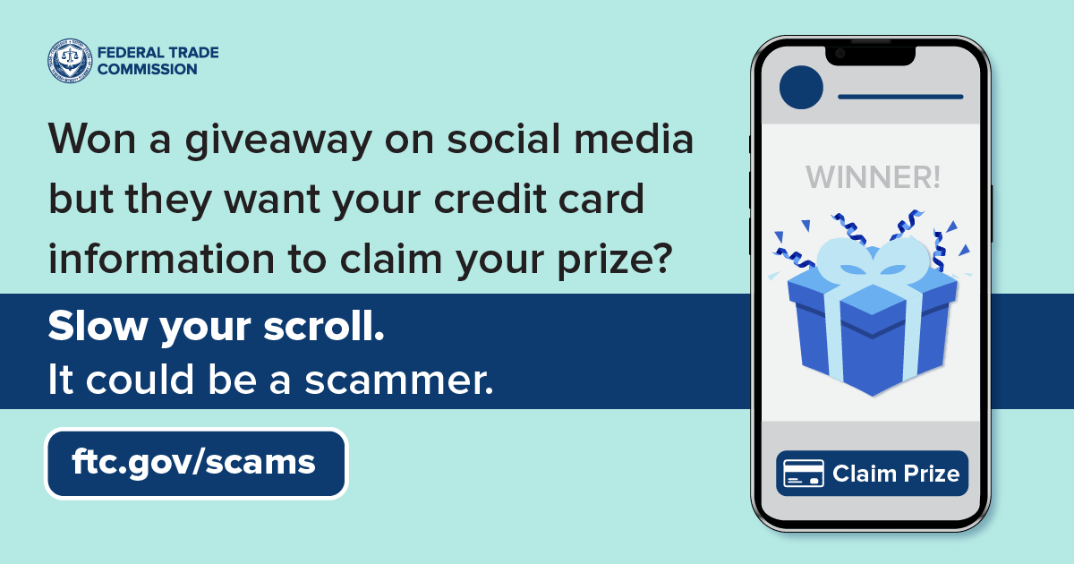 Slow your scroll. It could be a scammer. 