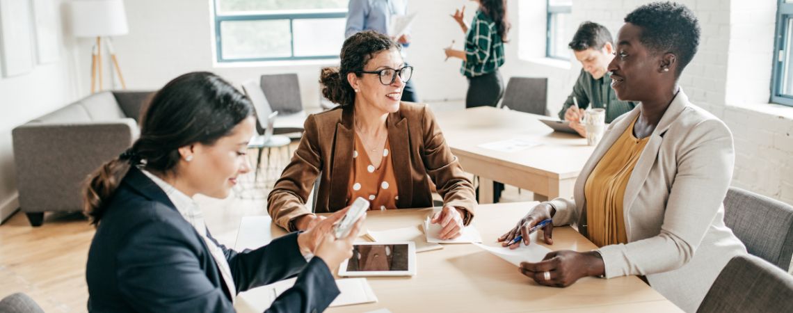 women in meeting