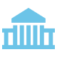 Bank building icon